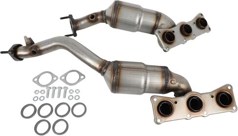 Front and Rear Catalytic Converter Fit For BMW For X5 2007-2010,Replace 641556 641555,3.0L(EPA Compliant) in Saudi Arabia