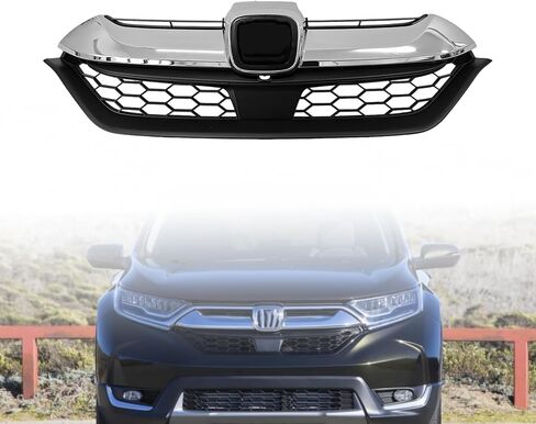 CRV Grill Set - Front Upper Grille & Radiator & Fog Light Cover w/o Hole Kit For 2023 2024 2025 2026 Honda CRV CR-V (2023-25 CRV Hybrid 2.0L) in Saudi Arabia