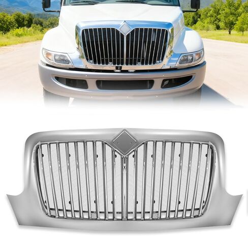 Black Grill Grille Compatible With 2002-2019 International Durastar 4100 4200 4300 4400 Grille (Without Insect Screen) in Kuwait