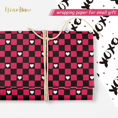 NICROHOME EUR 24 Sheets Ivory White Brown Tissue Paper, Boho Colored Gift Wrapping Paper Bulk for Gift Bags Packaging Crafts Wedding Baby Bridal Shower Birthday Decorations（15 x 20Inch） in Kuwait