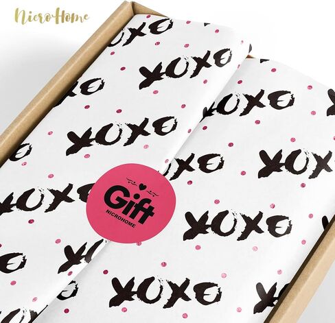 NICROHOME EUR 24 Sheets Ivory White Brown Tissue Paper, Boho Colored Gift Wrapping Paper Bulk for Gift Bags Packaging Crafts Wedding Baby Bridal Shower Birthday Decorations（15 x 20Inch） in Kuwait