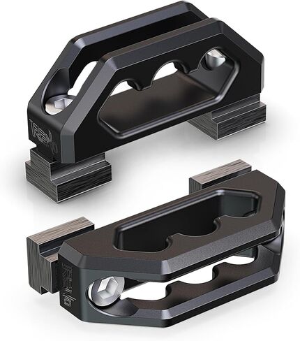 RENO Bed Rail Cleats, Tie Down Anchors for Cargo Trailer Compatible with Tacoma Tundra Gladiator Pickup Truck, Replaces PT278-35160/35111/35112/35100-S1/35050-S1 PT785-35050-S1 (Aluminum, Red, 4PCS) in Kuwait