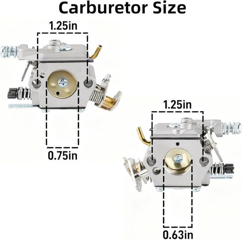 530071987 Carburetor Tune up Kit Compatible with Husqvarna 36 41 136 137 137E 141 141LE 142 142E Walbro WT-834 WT-289 WT-657 WT-285 WT-239 Chainsaw Parts Carb with 545199901 545063901 Ignition Coil in Saudi Arabia