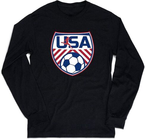 ChalkTalkSPORTS Soccer USA | Long Sleeve Soccer Shirt | Youth and Adult Sizes in Saudi Arabia