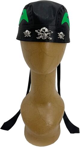 Unisex Motorcycle Head Wrap Skull Cap Skull Caps Do Du Rag Leather Doo Rag Rock Biker Flame Cap for Riding in Saudi Arabia