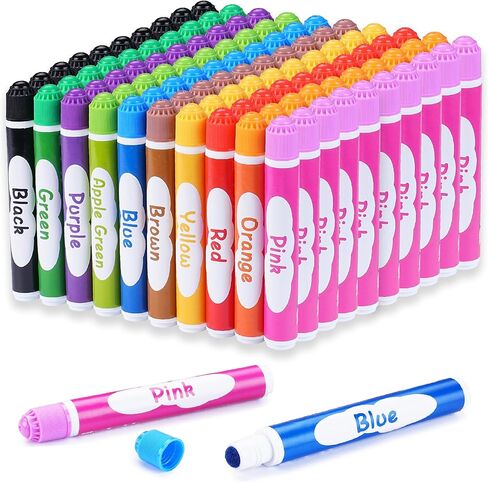 Dot Markers, 10 Colors Washable Dot Paint Markers for Toddlers Kids Preschool, Bingo Daubers Supplies, Painting Art and Crafts Kits Coloring Set, Non Toxic Water-Based in Saudi Arabia