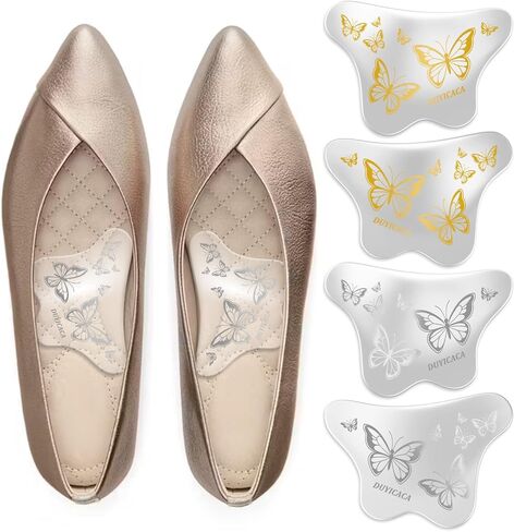 High Arch Aupport Inserts Women: Gel Arch Inserts for Plantar Fasciitis Relief and Flat Feet - Non-Slip Arch Support Pads Fit 0.53" (Clear) in Saudi Arabia