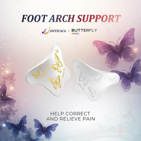 High Arch Aupport Inserts Women: Gel Arch Inserts for Plantar Fasciitis Relief and Flat Feet - Non-Slip Arch Support Pads Fit 0.53" (Clear) in Saudi Arabia
