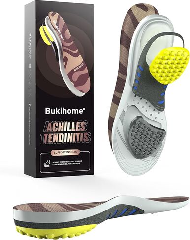 Achilles Tendonitis Insoles for Men & Women: Orthopedic Insoles with Ultra-Cushioned Heel Support to Combat Pain from Heel Spurs and Plantar Fasciitis - I: Men 10-11 (300mm) in Saudi Arabia