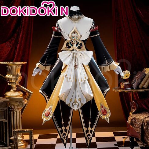 أزياء كيرا كيرا جينشين ساندرون التأثيرية Doki-N Game Genshin Fatui Harbinger Sandrone فستان خادمة لطيف زي الهالوين in Saudi Arabia