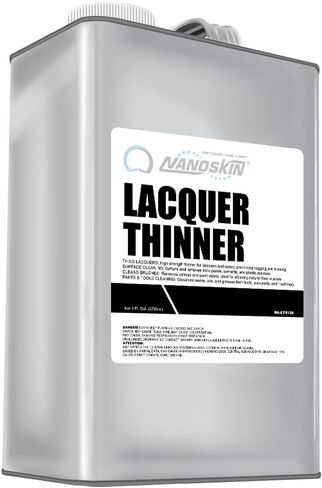 Nanoskin LACQUER THINNER 1 Gallon - Professional Strength, General Purpose, Medium-Dry Lacquer Thinner | Thins Clear and Pigmented Lacquers and Epoxies | Cleans Sprayers, Tools, Brushes and Equipment in Kuwait