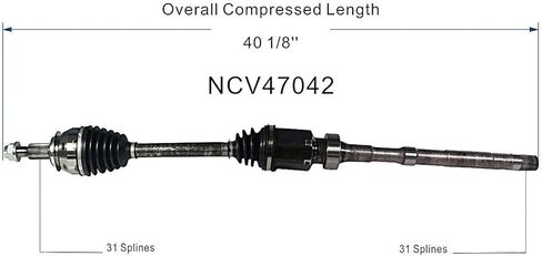 GSP NCV47042 CV Axle Shaft Assembly - Right Front (Passenger Side) in Saudi Arabia