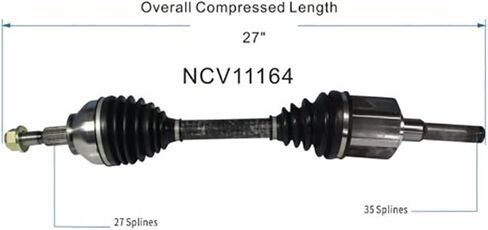 Pair (2) Front CV Axle Shaft Assembly CV Joint Replacement for Ford Escape 2.5L 2013 2014 2015 2016 2017 2018 Constant Velocity Axle DriveShaft Driver and Passenger Side - Brhaspatip in Saudi Arabia