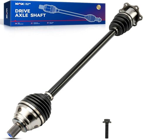 محور السيرة الذاتية الأيمن الأمامي من KAX متوافق مع Volkswagen Jetta 2005-2006 2009-2015، Volkswagen Golf 2010-2014، Audi A3 2010-2013، 66-7446 CV Shaft Assembly قطعة واحدة in Saudi Arabia