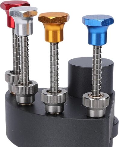 ZJchao 4 Pin Watch Hands Presser Tool Aluminum Alloy Automatic Watch Hand Installation Pressing Tool for Watchmakers and Repair Shops with 4 Interchangeable Nozzles in Saudi Arabia