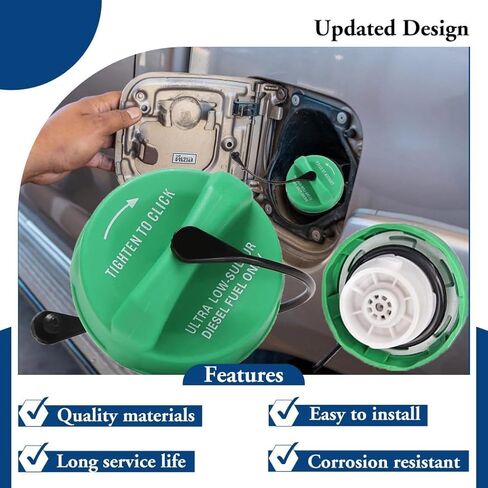 Diesel Gas Cap Fuel Cap 52013994AB for Jeep Dodge Ram 1500 2500 3500 4500 5500 ProMaster Liberty Wrangler Grand Cherokee Fuel Tank Cover Cap Replacement 68109840AA 2005-2022 in Kuwait