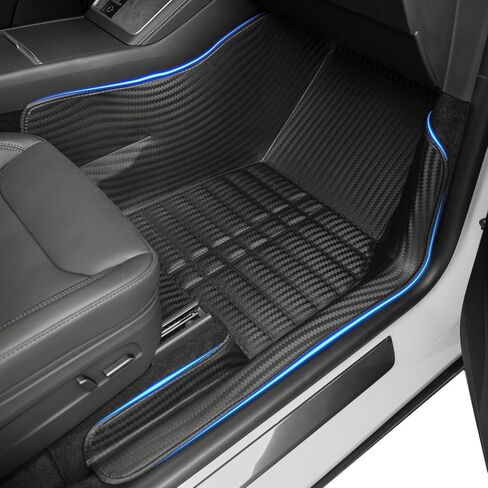 SUPER LINER Soft Floor Mats & Accessories Compatible with Tesla Model Y Juniper 2026 2025 – Custom Fit All Weather Full-Cabin Protection System (6 PCS Tesla Model Y Juniper Soft Floor Mats) in Kuwait