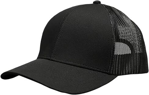 AVID Mainline Iconic Trucker BLK - نظام التشغيل الأسود - قبعة بيسبول للجنسين قابلة للتعديل للبالغين قبعة من القطن الفاخر للرياضات الخارجية للرجال والنساء in Kuwait