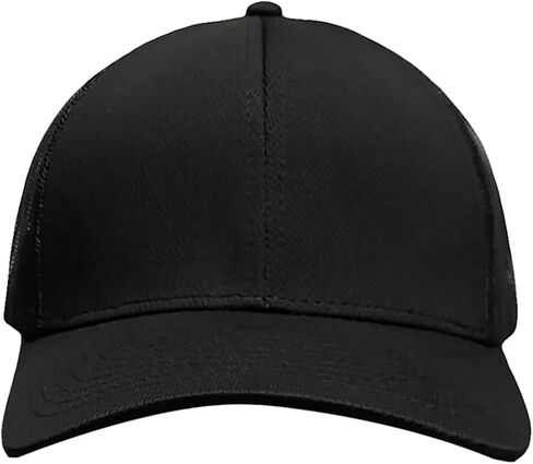 AVID Mainline Iconic Trucker BLK - نظام التشغيل الأسود - قبعة بيسبول للجنسين قابلة للتعديل للبالغين قبعة من القطن الفاخر للرياضات الخارجية للرجال والنساء in Kuwait