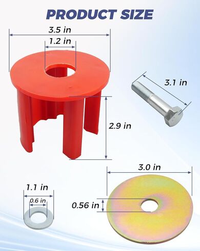 Engineering Dog Bone Engine Mount Insert Kit Fit for VW Golf GTI Rabbit MK5 2.0TSI, Fit for Audi A3 Q3 TT MK2, with Motor Mount Bolt Washer in Saudi Arabia