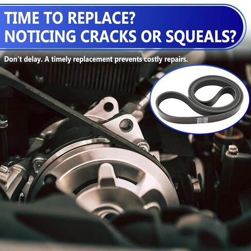 1060548 Serpentine Belt, Replacement Belt 54.8" Length,6-Rib, Alternative Part Number: 6PK1392 in Kuwait