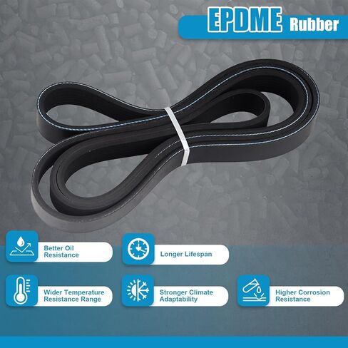 7PK1935 Engine Serpentine Drive Belt fit for Toyota Camry 2002-2006, RAV4 2001-2005, Highlander 2001-2007 Solara 2002-2008, Scion tC 2005-2006 xB 2008-2011 Replace L4 2.0L 2.4L EPDM Belt in Kuwait