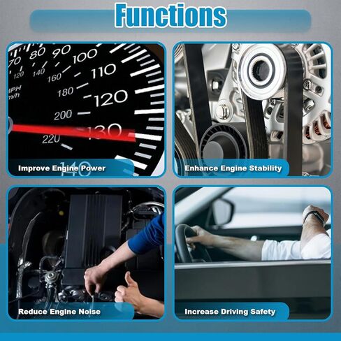 7PK1935 Engine Serpentine Drive Belt fit for Toyota Camry 2002-2006, RAV4 2001-2005, Highlander 2001-2007 Solara 2002-2008, Scion tC 2005-2006 xB 2008-2011 Replace L4 2.0L 2.4L EPDM Belt in Kuwait