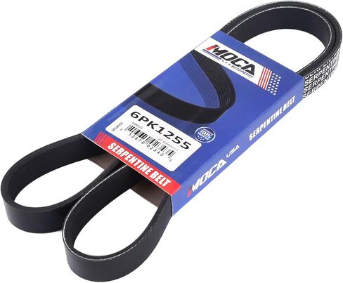 MOCA 6PK1255 EPDM Serpentine Belt fits 1982-2019 for Ford for Hyundai for Toyota forRAV4 1.6L 2.0L 2.5L in Saudi Arabia