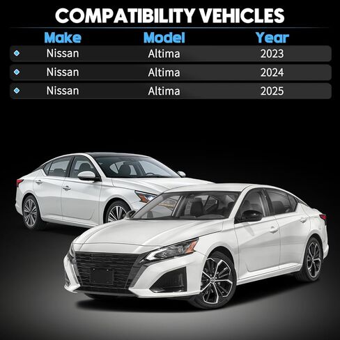 2 قطعة زخرفة الشبكة الأمامية من الكروم الجانب الأيسر والأيمن مناسبة لنيسان ألتيما 2023 2024 2025 للسائق والركاب المصد الجانبي للشواية يحل محل 620759HF0A 620749HF0A in Kuwait