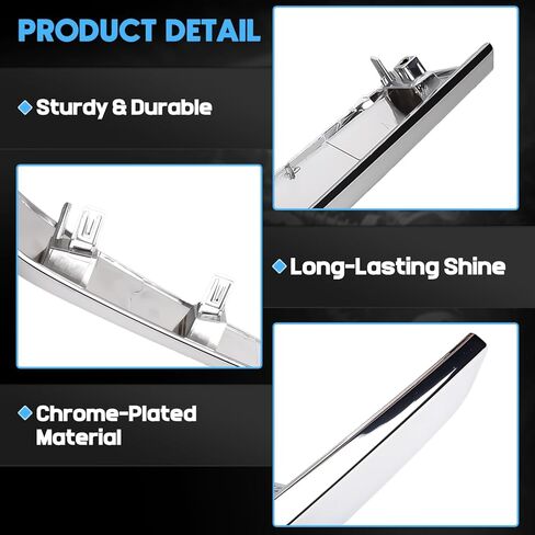 2 قطعة زخرفة الشبكة الأمامية من الكروم الجانب الأيسر والأيمن مناسبة لنيسان ألتيما 2023 2024 2025 للسائق والركاب المصد الجانبي للشواية يحل محل 620759HF0A 620749HF0A in Kuwait