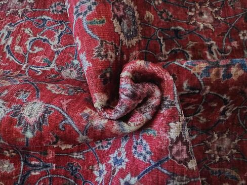 مجموعة سجاد GLN التقليدية - سجادة منطقة قابلة للغسل في الغسالة، تقليدية قابلة للغسل، غير قابلة للانزلاق، سجادة شانيل منخفضة الوبر، غرفة المعيشة، غرفة النوم، سجادة المطبخ (2 × 3 بوصة أحمر داكن) in Kuwait