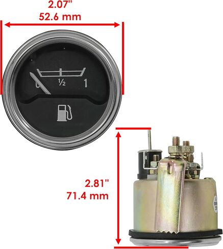 Caltric Fuel Gauge Compatible with Massey Ferguson MF35 MF50 MF65 TO35 F40 MH50 135UK 165UK 175UK in Saudi Arabia
