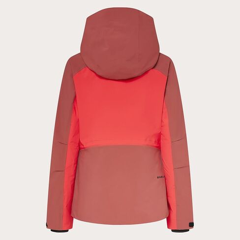Oakley Womens Kendall Recycled Shell Jacket, Hibiscus Red/Rosewood, Small in Saudi Arabia