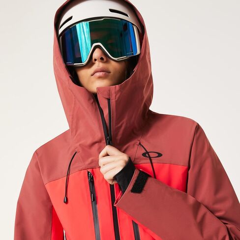 Oakley Womens Kendall Recycled Shell Jacket, Hibiscus Red/Rosewood, Small in Saudi Arabia