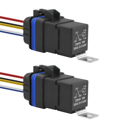 5 Pack 40A 14V DC Waterproof Relay and Harness Heavy Duty 14 AWG Copper Wires 5-PIN SPDT Automotive Relay in Kuwait