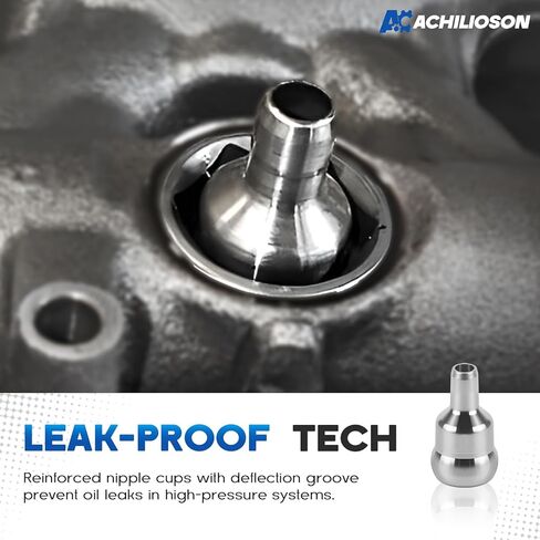 Leakproof Nipple Cups Ball Tube Kit with 8-Leakproof Nipple Cups and 8 Heavy Duty O-Rings for Ford 6.0l Diesel Engines 2003-2010 in Kuwait