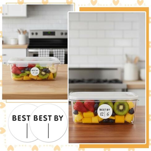 600pieces Expiration Date Stickers Day Dots Food Labels Dot Stickers 1 Inch Waterproof Spice Labels Sticker for Food Containers Storage Freezer Restaurant Foodsaver Service Prep, Best by Label in Saudi Arabia