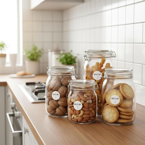 600pieces Expiration Date Stickers Day Dots Food Labels Dot Stickers 1 Inch Waterproof Spice Labels Sticker for Food Containers Storage Freezer Restaurant Foodsaver Service Prep, Best by Label in Saudi Arabia
