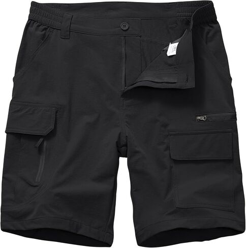Men's Fishing Shorts Lightweight Quick Dry for Cargo Hiking Outdoor Casual with 7 Pockets in Summer in Saudi Arabia