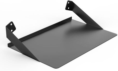 رفوف معدنية عائمة للتعليق على الحائط، حامل رف كتب لعرض الحائط لاصق لوعاء النبات، مكبر الصوت، كاميرا الأمان، الشخصيات في المكتب والمنزل، أسود 12 × 8 بوصة (30 × 20 سم) in Kuwait