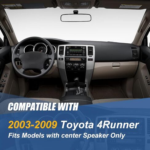 Factory Style Front ABS Molded Dash Board Cover Cap Overlay Compatible with Toyota 4Runner 2003-2009, Textured Black in Saudi Arabia