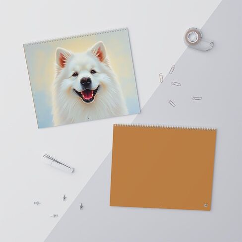 Dog Portraits Wall Calendar 2026 | Illustrated Canine Art Calendar in Saudi Arabia
