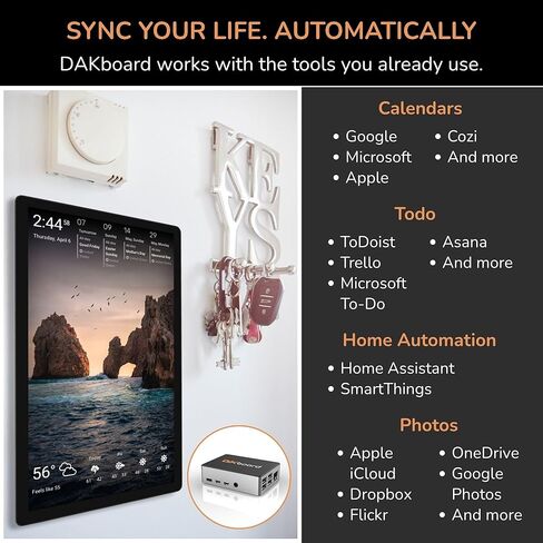DAKboard CPU v4 - DIY Smart Home Display, Shared Family Calendar & Organizer with to-Dos & Digital Photo Frame in Saudi Arabia