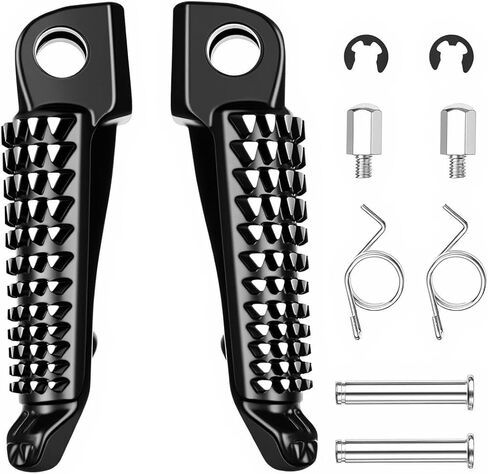 Motorcycle Footpegs Front Footrest Foot Peg Fit for ZX6R ZX10R 650R Z750 / Z750S ER-6N / ER-6F / ER6 in Kuwait