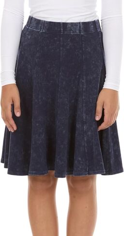 Girls Cotton Stonewash Panel Skirt in Kuwait