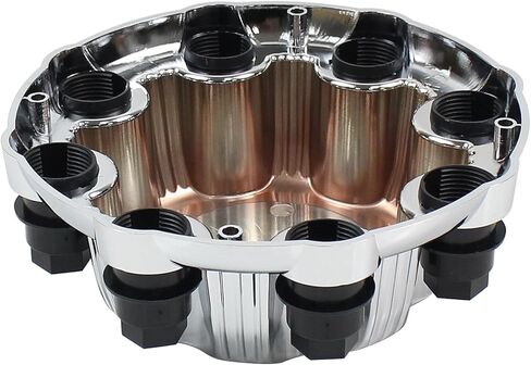 MOTOKU 4 قطع من أغطية مركز العجلات من الكروم مع 8 إطارات العروات لسيارة Chevy Silverado Suburban Express Avalanche لسيارة GMC Yukon Sierra 1500 2500 3500 w/ 16 بوصة عجلة ألومنيوم in Saudi Arabia