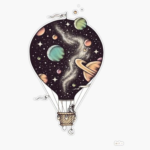 MAGNET Astronaut Magnetic Vinyl Sticker Decal Magnet 5" in Saudi Arabia