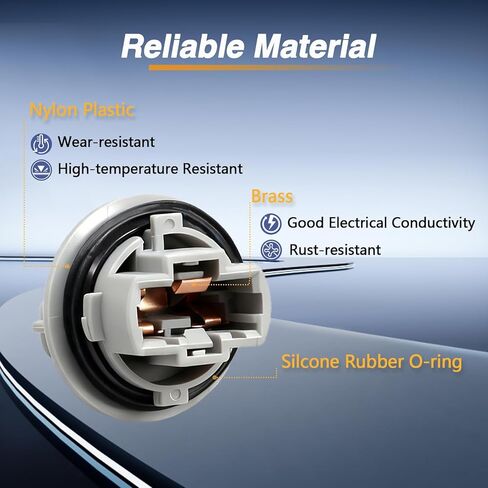 مقبس توصيل لمبة إشارة الانعطاف الأمامي والمصابيح المتوافقة مع 4Runner 2003-2006 Camry 2007-2010 Corolla 2009-2013 Highlander 2010-2013 استبدال #:90075-60060 9007560060 in Kuwait