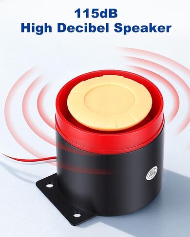 Motorcycle Alarm with 2-Way LCD Remote & Engine Cut Off - 12V DC Anti-Theft Security System, 115dB Siren, Waterproof Sensor, Remote Start for Motorcycle, Scooter, ATV in Kuwait