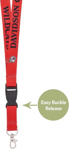 Desert Cactus Davidson College Lanyard Wildcats Car Keys ID Badge Holder Keychain Detachable Breakaway Snap Buckle (Design A) in Saudi Arabia